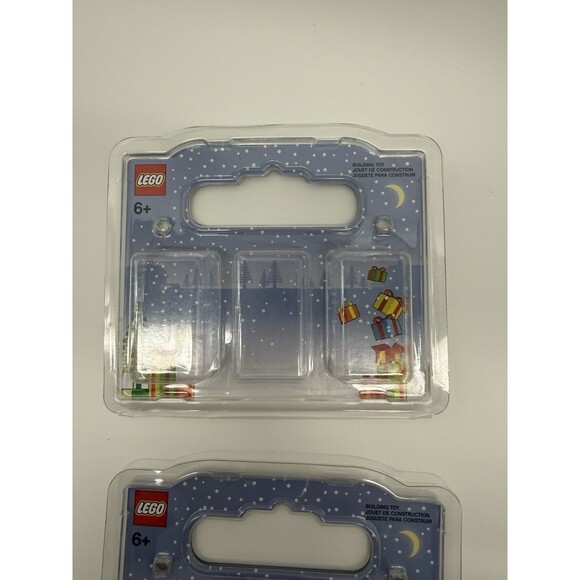 Lego BAM Packaging Empty Set Of 2 Holiday Package Only No Blocks - Picture 3 of 10